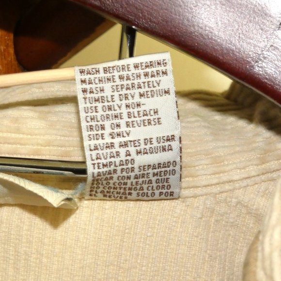 Vintage Kathy Ireland Tan Corduroy Shirt Jacket - Picture 3 of 4